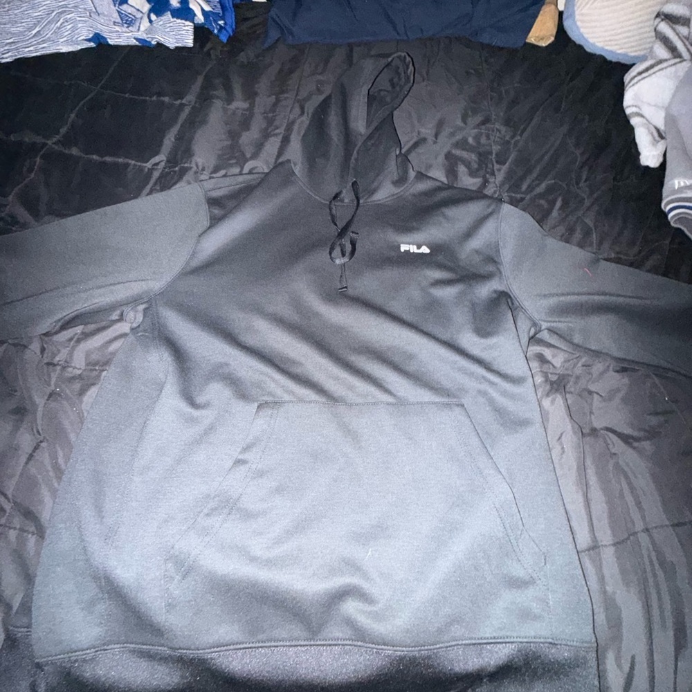 Fila Men's Black Hoodie - Picture 6 of 6